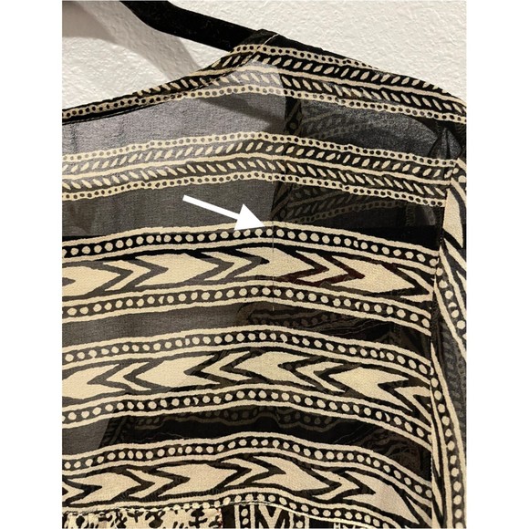 FREE PEOPLE Bohemian Sheer Beaded Long Sleeve Blouse - Picture 8 of 13